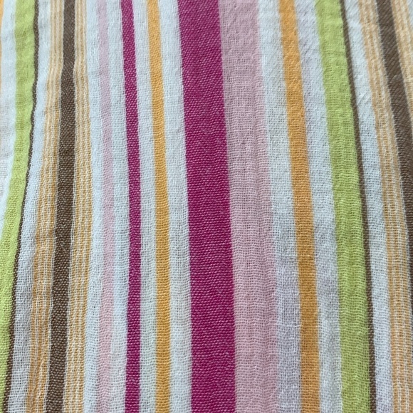 Old Navy Women V-Neck Boho Top Blouse Stripe 100% Cotton Size Large - Picture 4 of 8